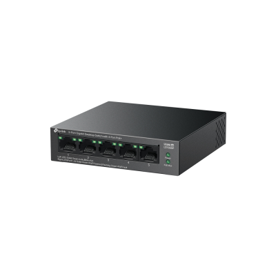 TP-LINK | 5-Port Gigabit Desktop Switch with 4-Port PoE+ | LS105GP | Unmanaged | Desktop
