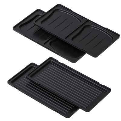 Adler Sandwich maker 2 in 1 | AD 3073 | 1000 W | Number of plates 2 | Stainless Steel / Black