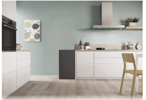 Candy Table Top Refrigerator | CHASD4385EBC | Energy efficiency class E | Free standing | Larder | Height 85 cm | Fridge net capacity 90 L | 37 dB | Black