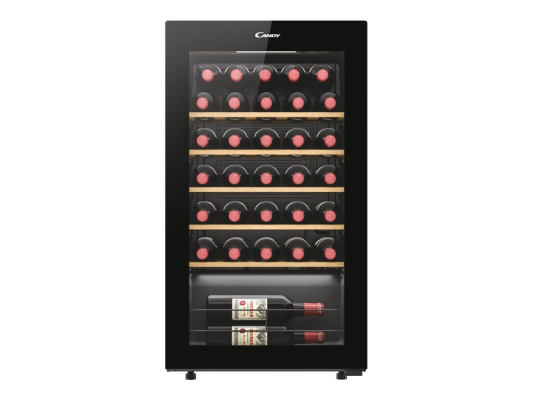 Candy | Wine Cooler | 438063 | Energy efficiency class G | Free standing | Bottles capacity 34 | Black