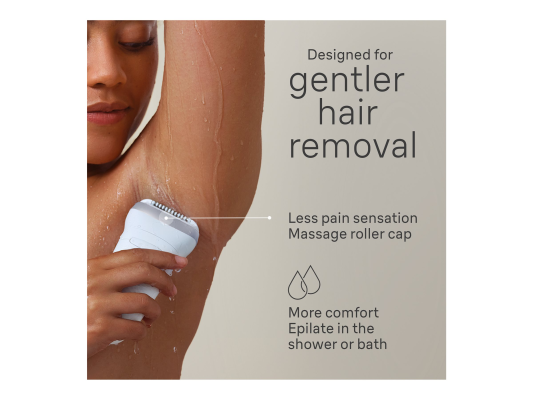 Braun Epilator | SE7-041 Silk épil 7 | Number of power levels 2 | Wet & Dry | White / Silver