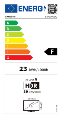 Samsung | LS27D700EAUXEN | 27 " | IPS | 4K | 16:9 | 60 Hz | 5 ms | 3840 x 2160 pixels | 350 cd / m² | HDMI ports quantity 1