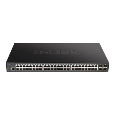 D-Link 52-Port 10-Gigabit Smart Managed PoE Switch | DGS-1250-52XMP / E | Managed