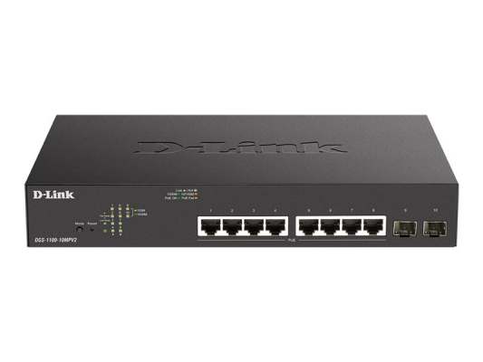 D-Link 10-Port PoE+ Gigabit Smart Managed Switch | DGS-1100-10MPV2 / E | Managed
