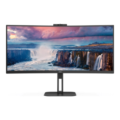AOC | CU34V5CW / BK | 34 " | VA | 21:9 | 100 Hz | 4 ms | 3440 x 1440 pixels | HDMI ports quantity 1