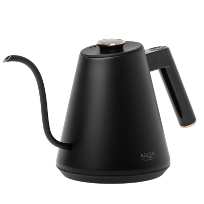 Adler Kettle | AD 1349 | Electric | 1100 W | 1 L | Stainless steel | 360° rotational base | Black / Gold