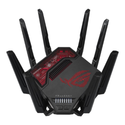 WiFi 7 Tri-band Gaming Router | ROG Rapture GT-BE19000 | 802.11ax | 10 / 100 / 1000 Mbit / s | Ethernet LAN (RJ-45) ports 1 | Mesh Support Yes | MU-MiMO Yes | 4G / 5G | Antenna type External