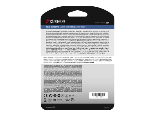 Kingston DC600M | 3840 GB | SSD form factor 2.5" | Solid-state drive interface SATA Rev. 3.0 | Read speed 560 MB / s | Write speed 530 MB / s