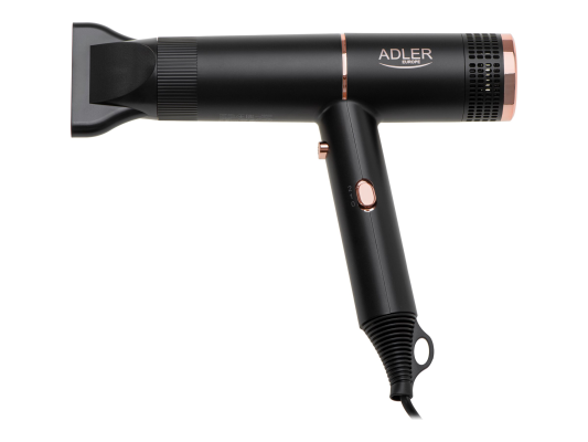 Adler Hair Dryer | AD 2278 | 1400 W | Number of temperature settings 2 | Ionic function | Black