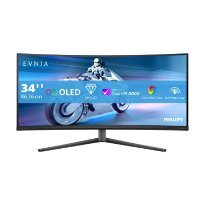 Philips | 34M2C6500 / 00 Evnia 6000 | 34 " | LED | WQHD | 21:9 | 175 Hz | 0.03 ms | 3440 x 1440 pixels | HDMI ports quantity 2