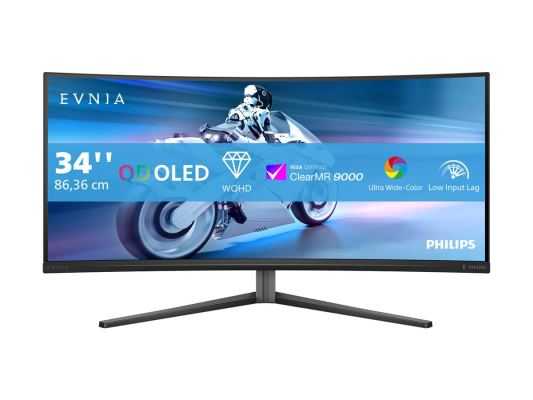 Philips | 34M2C6500 / 00 Evnia 6000 | 34 " | LED | WQHD | 21:9 | 175 Hz | 0.03 ms | 3440 x 1440 pixels | HDMI ports quantity 2