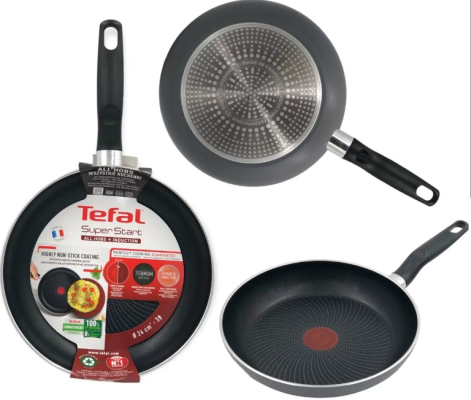 TEFAL | Super Start Pan | C2730453 | Frying | Diameter 24 cm | Suitable for induction hob | Fixed handle