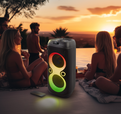Muse | Portable Party Box Speaker | M-1937 DJ | 600 W | Bluetooth | Black | Portable | Wireless connection