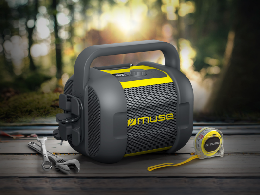 Muse | Jobsite Bluetooth Radio | M-968 BTY | 40 W | Bluetooth | NFC features