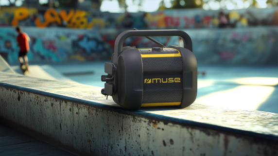 Muse | Jobsite Bluetooth Radio | M-968 BTY | 40 W | Bluetooth | NFC features