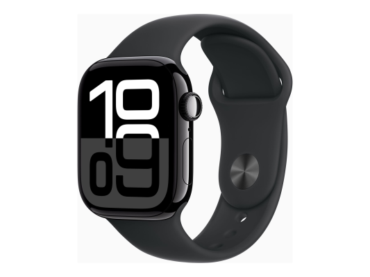 Apple Watch Series 10 | Smart watch | GPS (satellite) | Always-On Retina | Waterproof | Jet Black
