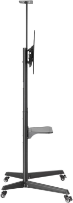 Goobay Floor stand | 59508 TV Presentation Stand Pro (Size L) | Adjustable Height, Tilt | 37-70 " | Black
