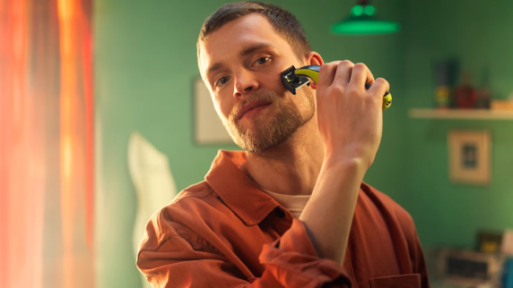 Philips Shaver | QP2724 / 10 OneBlade | Operating time (max) 45 min | Wet & Dry | NiMH | Black / Lime