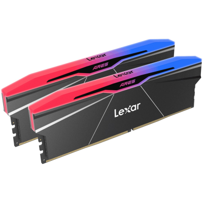 Lexar Memory with heatsink and RGB lighting | ARES | 48 GB | DDR5 | 8000 MHz | PC / server | Registered No | ECC No