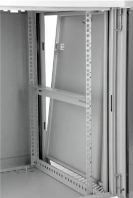 SOMI Networks | 18U, 19″ Network Wall Cabinet | 18U-60 / 45FPC | Gray | With Front Glass Doors; Unassembled | Depth: 45 cm