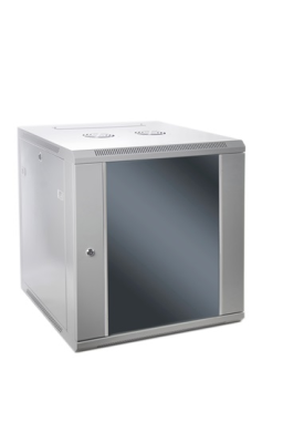 SOMI Networks | 18U, 19″ Network Wall Cabinet | 18U-60 / 60FPC | Gray | With Front Glass Doors | Depth: 60 cm