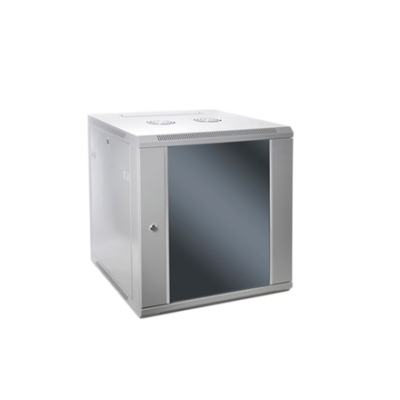 SOMI Networks | 22U, 19″ Network Wall Cabinet | 22U-60 / 45FPC | Gray | With Front Glass Doors; Unassembled | Depth: 45 cm