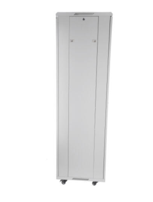 SOMI Networks | 27U, 19″ Freestanding Cabinet | 27U-60 / 60NAC | Gray | Max Load 800kg; Removable and Lockable Side Panels; Glass Doors; Unassembled | Depth: 60 cm