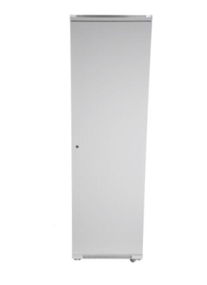 SOMI Networks | 42U, 19″ Freestanding Cabinet | 42U-80 / 100NACP | Gray | Max Load 800kg; Removable and Lockable Side Panels; Perforated Metal Doors; Unassembled | Depth: 100 cm
