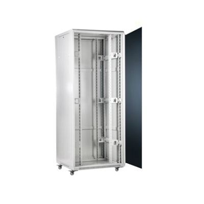 SOMI Networks | 42U, 19″ Freestanding Cabinet | 42U-60 / 80NACP | Gray | Max Load 800kg; Removable and Lockable Side Panels; Perforated Metal Doors; Unassembled | Depth: 80 cm