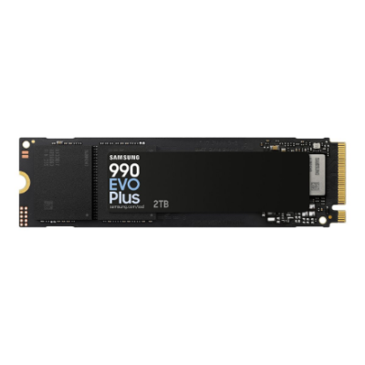 Samsung SSD | 990 EVO Plus | 2000 GB | SSD form factor M.2 2280 | Solid-state drive interface NVMe | Read speed 7250 MB / s | Write speed 6300 MB / s