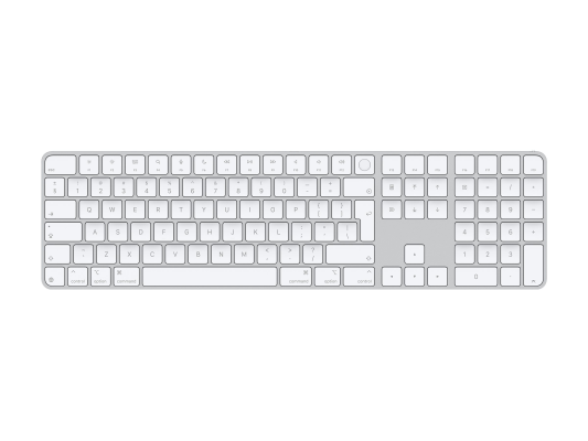 Apple Magic Keyboard with Touch ID and Numeric Keypad | Keyboard | Wireless | English | White
