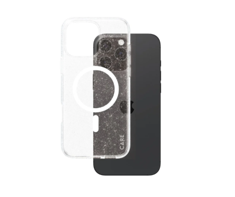 CARE Flagship Case | Back cover | Apple | iPhone 16 Pro Max | Recycled plastic | White | Urban Combat Star Lit with MagSafe