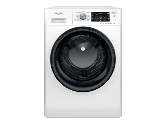 Whirlpool Washing machine | FFD 9489 BV EE | Energy efficiency class A | Front loading | Washing capacity 9 kg | 1400 RPM | Depth 63 cm | Width 59.5 cm | LCD | Steam function | White