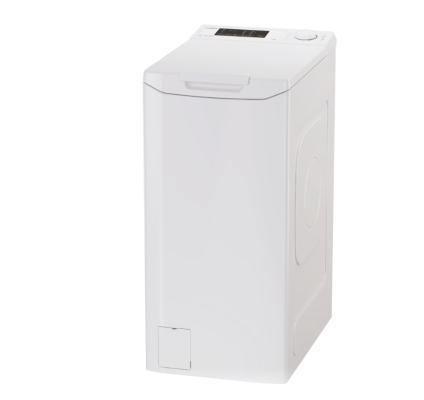Candy Washing Machine | TCA063D3-S | Energy efficiency class C | Top loading | Washing capacity 6 kg | 1000 RPM | Depth 60 cm | Width 41 cm | Display | Digit | White