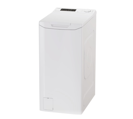 Candy Washing Machine | TCA283D2-S | Energy efficiency class D | Top loading | Washing capacity 8 kg | 1200 RPM | Depth 60 cm | Width 41 cm | Display | Digit | White