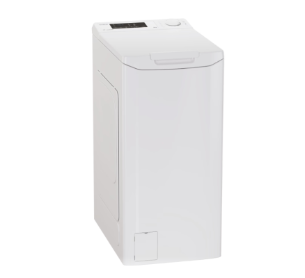 Candy Washing Machine | TCA283D2-S | Energy efficiency class D | Top loading | Washing capacity 8 kg | 1200 RPM | Depth 60 cm | Width 41 cm | Display | Digit | White