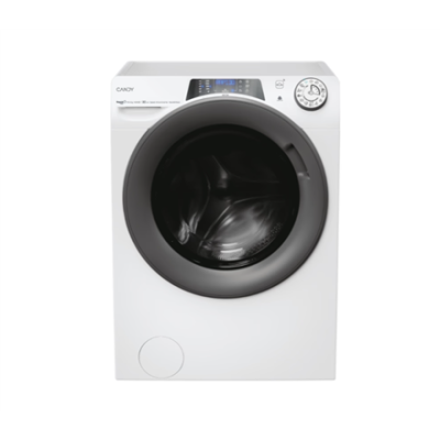 Candy Washing Machine with Dryer | RPW 41066BWMR8-S | Energy efficiency class A / D | Front loading | Washing capacity 10 kg | 1400 RPM | Depth 58 cm | Width 60 cm | Display | Digit | Drying system | Drying capacity 6 kg | Steam fu