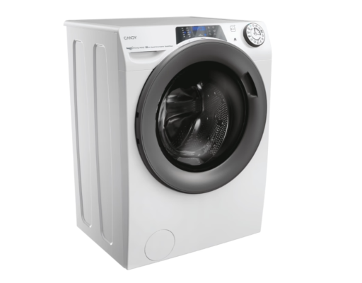 Candy Washing Machine with Dryer | RPW 41066BWMR8-S | Energy efficiency class A / D | Front loading | Washing capacity 10 kg | 1400 RPM | Depth 58 cm | Width 60 cm | Display | Digit | Drying system | Drying capacity 6 kg | Steam fu
