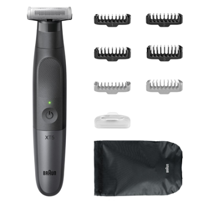 Braun | Face and Body Hair trimmer | XT5200 Series X | Cordless | Wet & Dry | Black / Silver