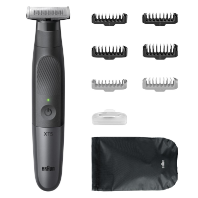 Braun | Face and Body Hair trimmer | XT5200 Series X | Cordless | Wet & Dry | Black / Silver