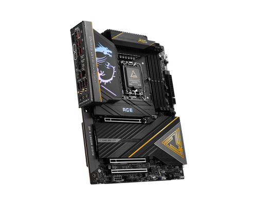 MSI MEG Z890 ACE | Processor family Intel | Processor socket LGA1851 | Supported hard disk drive interfaces SATA, M.2 | Number of SATA connectors 4