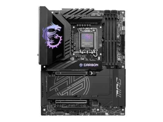 MSI MPG Z890 CARBON WIFI | Processor family Intel | Processor socket LGA1851 | Supported hard disk drive interfaces SATA, M.2 | Number of SATA connectors 4