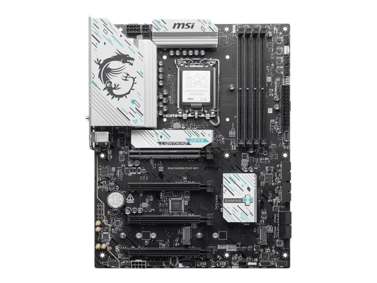 MSI B860 GAMING PLUS WIFI | Processor family Intel | Processor socket LGA1851 | DDR5 | Supported hard disk drive interfaces SATA, M.2 | Number of SATA connectors 4