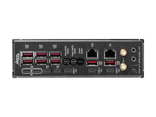 MSI MEG X870E GODLIKE | Processor family AMD | Processor socket AM5 | Supported hard disk drive interfaces SATA, M.2 | Number of SATA connectors 4