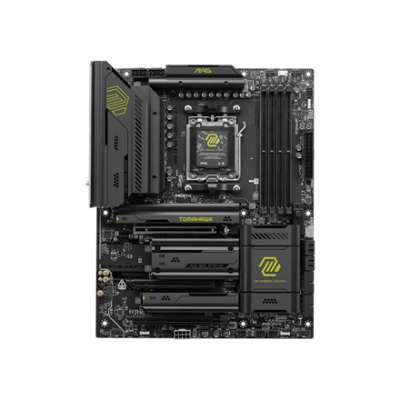 MSI MAG X870E TOMAHAWK WIFI | Processor family AMD | Processor socket AM5 | DDR5 | Supported hard disk drive interfaces SATA, M.2 | Number of SATA connectors 4
