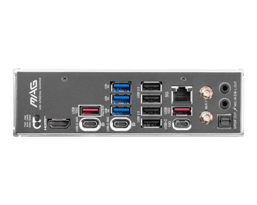 MSI MAG X870E TOMAHAWK WIFI | Processor family AMD | Processor socket AM5 | DDR5 | Supported hard disk drive interfaces SATA, M.2 | Number of SATA connectors 4