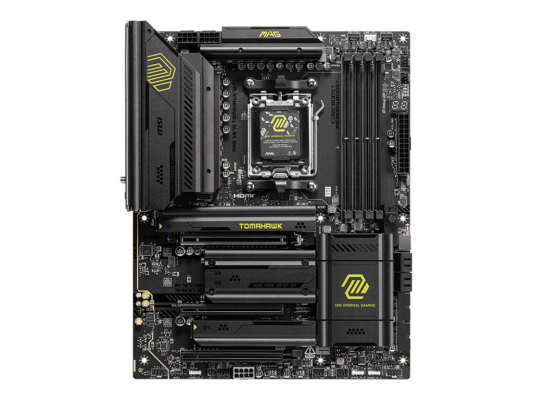 MSI MAG X870 TOMAHAWK WIFI | Processor family AMD | Processor socket AM5 | Supported hard disk drive interfaces SATA, M.2 | Number of SATA connectors 4
