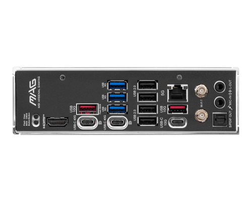 MSI MAG X870 TOMAHAWK WIFI | Processor family AMD | Processor socket AM5 | Supported hard disk drive interfaces SATA, M.2 | Number of SATA connectors 4