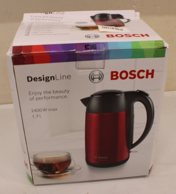 SALE OUT. | Bosch | Kettle | DesignLine TWK3P424 | Electric | 2400 W | 1.7 L | Stainless steel | 360° rotational base | Red | DAMAGED PACKAGING