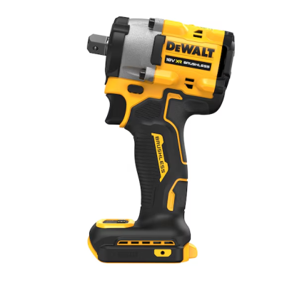 DEWALT | 18V XR Brushless Compact 1 / 2" Detent Pin Anvil Impact Wrench - Bare Unit | DCF922N-XJ